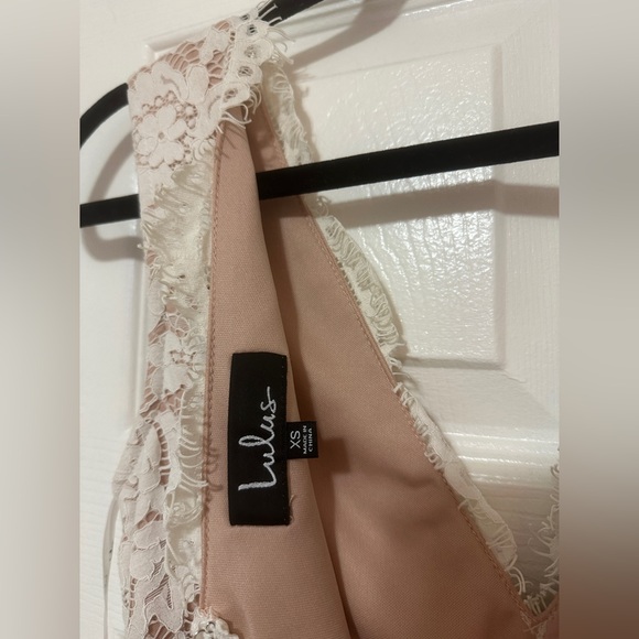 Lulus White Lace Dress Midi Size XS Extra Small, Wedding, Bridal, Bachelorette - Picture 8 of 8